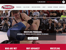 Tablet Screenshot of advancewrestling.com